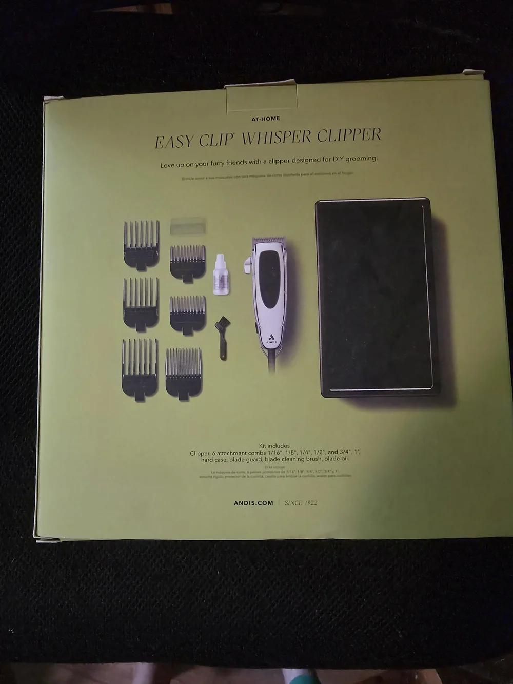 ANDIS Easy Clip Whisper Clipper - Silver